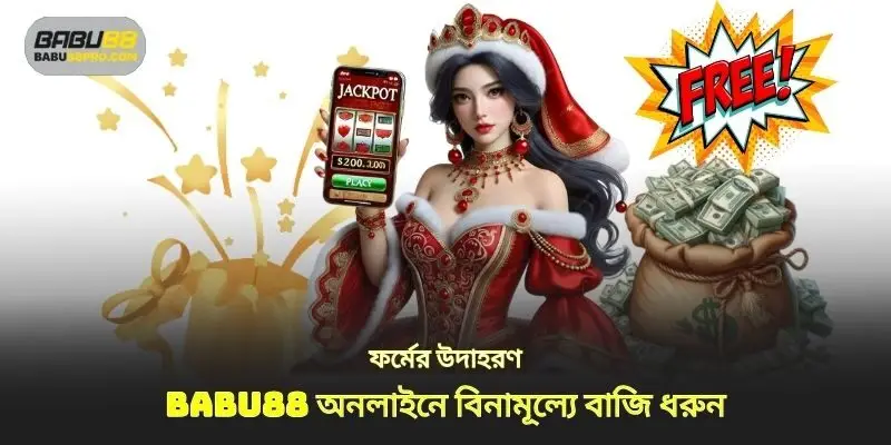 ফর্ম উদাহরণ ফ্রি বেট babu88 অনলাইন