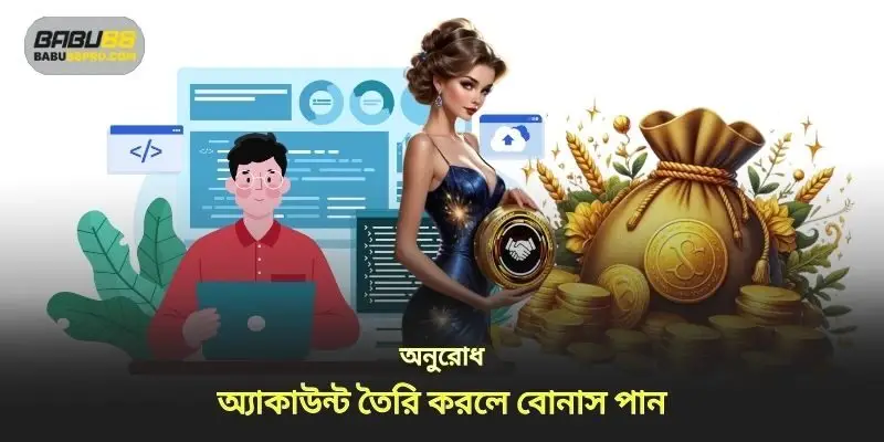 একটি অ্যাকাউন্ট তৈরি করার সময় একটি বোনাস অনুরোধ করুন
